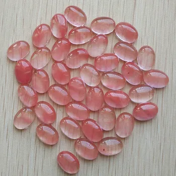 En-gros de 50pcs/lot 2017 Moda de bună calitate pepene roșu piatră Ovală de TAXI margele CABOCHON 10x14mm pentru a face bijuterii gratuit