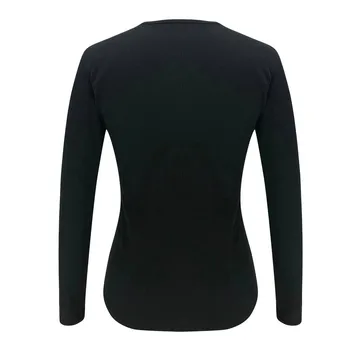 2020 Feitong Bluza Femei Lady Solide de Primăvară Birou Doamnă Bluza O-Gât Gol cu Maneca Lunga Bodycon Top Bluza Femei Tricou