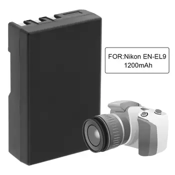 7.4 V 1200mAh EN-EL9 EN EL9A Li-ion Reîncărcabilă aparat de Fotografiat Digital Baterie potrivit pentru DSLR Nikon D40 D40X D60 DSLR DSLR D3000 D5000