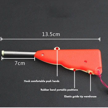 Ușor Portabil Arma stil de Pescuit Cârlig Nada Momeala Demontare Tub de Aluminiu Cârlig Extractor Dispozitiv de Pescuit, Accesorii Pescuit