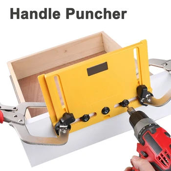Prelucrarea lemnului instrument DIY Mâner ușă Mâner și Trageți de Instalare Jig și Raft Pin Jig de prelucrare a Lemnului Gaura deschizator Puncher