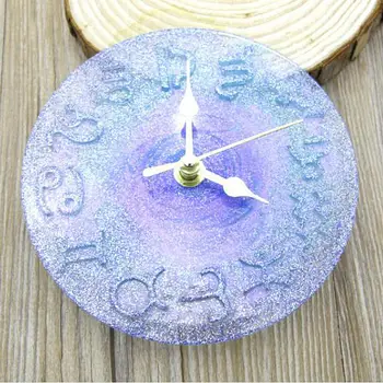 Ceas rotund de Rasina de Artizanat Matrite DIY Timp Mechine 15cm Bijuterii de Luare Instrument de Silicon Constelație Clopot de Cristal Decor6 Ceas