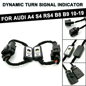 2 buc Dinamic Semnalizare LED Stop Pentru Audi A4 S4 RS4 B8 B9 2010-2019 Add-on Module de Sârmă Indicator la Stânga și la Dreapta Coada Lumina