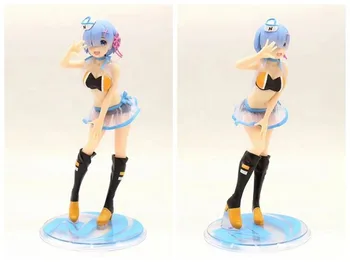 23cm Japonia Anime Re:Viața într-O Lume Diferită De Zero Rem Ram Emilia Sexy Fete din PVC Figura de Acțiune de Colectare Model de Papusa Jucării
