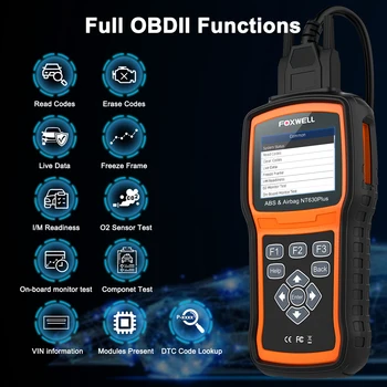 Foxwell NT630 Plus OBD2 Scanner de Automobile ABS SRS AirBag Reset Universal ODB2 Instrument de Diagnosticare Auto Cititor de coduri OBD 2 Scanner
