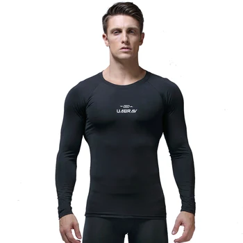 C271-Antrenament fitness barbati tricou maneca Scurta barbati termică musculare culturism purta compresie Elastică Subțire exercițiu de îmbrăcăminte