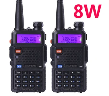 2 BUC CB Radio Baofeng Uv-5r 8W cu rază lungă Walkie Talkie 10km taki Vhf Uhf ht echipamente radio mobile HF baufeng remorcare mod