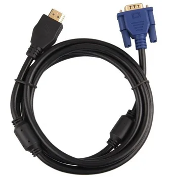 Cablu Adaptor Convertor Placa de Aur HDMI la VGA 15pin de sex Masculin 1.65 m