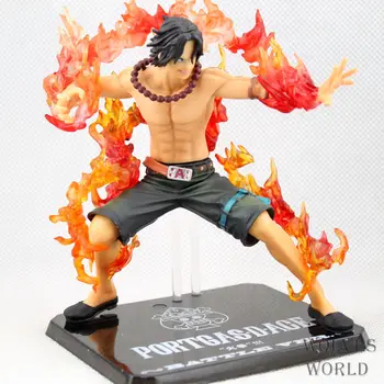 Anime One Piece Portgas D. Ace Luptă Ver. Pumnul de foc Ace din PVC Figura de Acțiune de Colectare Model de Jucărie 6