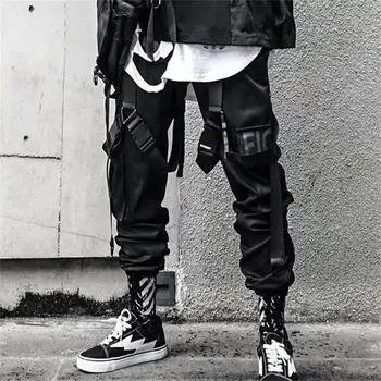 2020 nou hip-hop jogger barbati negru harem salopete multi-buzunar de panglică bărbați, pantaloni de sport streetwear casual barbati casual pantaloni