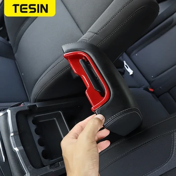 TESIN Muluri de Interior pentru Dodge Charger 2011-2019 ABS Fibra de Carbon Consola centrala Cotiera Buton Trim pentru Dodge Charger