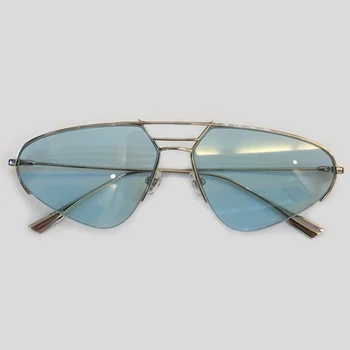 Jumătate Rim ochelari de Soare pentru Femei cu Cutie de Ambalare Oculos De Sol Moda Vintage sex Feminin de Ochelari de Acoperire Oglinda Lentila Nuante