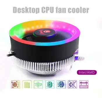 COOLMOON Q2 LED-uri RGB Calculator PC Caz 3 Pin Tăcut CPU Fan Șasiu de Răcire Cooler Ventilator radiator pentru Inter AMD