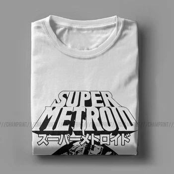 Barbati Super Metroid Japoneză Tricouri Samus Războaie Aran Prim-End Ridley Zebes Joc Bumbac Maneca Scurta Marime Mare T-Shirt