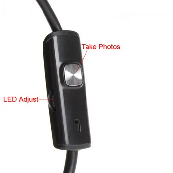 Camera endoscop Tub Endoscop USB rezistent la apa Camera Cu 7mm 5.5 mm Lentilă 6 Led-uri de Lumină Pentru Telefonul Android Tablet PC cu Windows