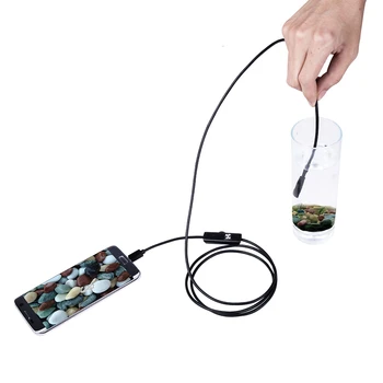 Camera endoscop Tub Endoscop USB rezistent la apa Camera Cu 7mm 5.5 mm Lentilă 6 Led-uri de Lumină Pentru Telefonul Android Tablet PC cu Windows
