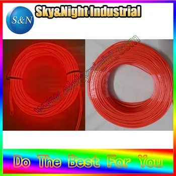 2.3 mm -50M de Lumină de Neon Flexibil EL Wire Rope Tub Cu Kelly+Transport Gratuit
