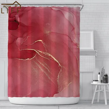 3D Apă Arta Culoarea Perdele de Duș din Poliester Perdea de Baie rezistent la apa Cadă Ecran cu Cârlig din Plastic Moderne, Decor Acasă