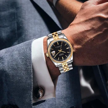 Parnis 36mm Automate Mecanice Mens Watch de Brand de Lux de Afaceri Safir de Sticlă Ceasul Brățară din Oțel Inoxidabil Ceas de mână pentru Bărbați