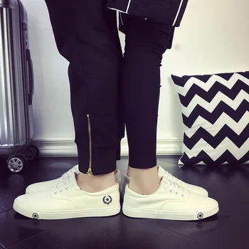 ZYYZYM Barbati Pantofi de Panza Dantela-Up Stil Unisex Lumina Respirabil Adidași de Moda Plat Iubitorii de Student Pantofi