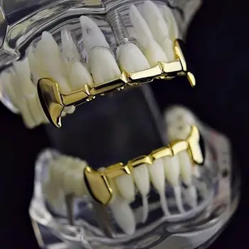 Personalitate Colți De Aur Bretele Dinți De Tigru Bretele Teech Grillz Bretele De Protecție A Mediului Cupru