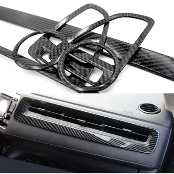 Carbon Fibre Ornamente Interioare se potrivesc pentru HR-V Vezel Masina Consola centrala Tapiterie Interior Muluri Plastic ABS Accesorii Auto Styling