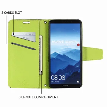 Caz Pentru Huawei Mate 9 10 Pro 20 lite mate 30 lite Nova 2i 3 4 5 Pro 5i Acoperi Colorate Flip Slot pentru Card de portofel Piele Stand Caz