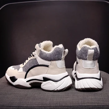 De iarnă pentru Femei Sneakers Platforma Vulcaniza Pantofi de Moda Casual Respirabil Rularea Pantofi de Iarna pentru Femeie sex Feminin 2020