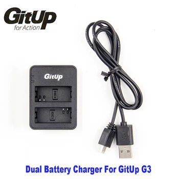 Original Dual Slot încărcător de Baterie pentru GitUp G3 Duo Git3 de Acțiune aparat de Fotografiat Încărcător de Baterie de Backup Pentru DV Adaptor AC
