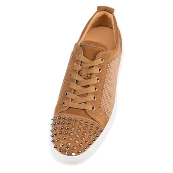 Qianruiti 2019 Primăvară de sex Masculin Respirabil Nit Pantofi Spike Adidași de Moda Rotund Toe Dantela-up Bărbați Pista Trend Pantofi Casual