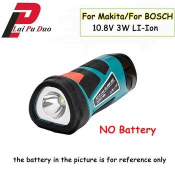 Pentru Makita BOSCH 3W 10.8 V-12V Portabil LED (FARA Baterie,FARA Incarcator) Litiu Reîncărcabile, Lămpi Lanterna