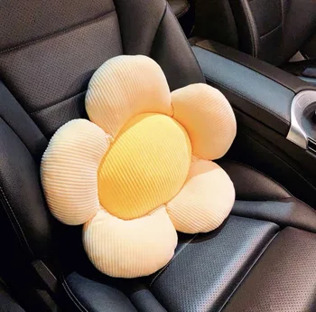 Masina a susține talie suport scaun sporind perna de desene animate lombare pad acoperă scaunul șoferului patru sezoane auto mat de flori
