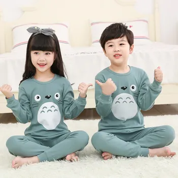 2020 Toamna Iarna Copii Pijamale Cu Maneca Lunga Desene Animate Pentru Copii Pijamale De Bumbac, Pijamale Fete Băiat Pijamas Fetita Haine