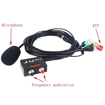 2 buc NOI 8 Pini Hands-free Microfon pentru PSP-908 /TYT-LEA-9000D Vehicular Două Fel de Radio Hf Transceiver