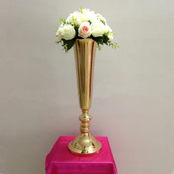 Metal Vaza de Argint/ Aur Masa tort de Nunta Eveniment Rutier Duce Flori Rack Pentru Acasă Decorare 10 BUC/ Lot