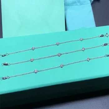S925 argint Bijuterii 3 Zincronilor Brățări Brățări accesorii Valentine Cadou Pentru Femei 1:1 Brand de Lux cu LOGO-ul