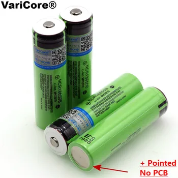 6PCS VariCore Original 18650 NCR18650B 3400mAh 3.7 V Li-ion baterie Reîncărcabilă cu Subliniat(PCB) Pentru baterii