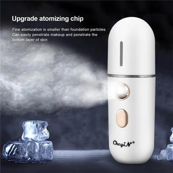 Nano Vapor Facial 12ml USB Reîncărcabilă Apă Hydrator Portabil Ceață Pulverizator Umidificator pentru Casa Saună, SPA Sistem de Îngrijire a Pielii