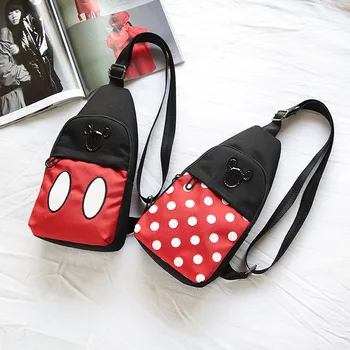Disney Mickey Minnie Copii mini sac băiat fată de desene animate papusa geanta geanta de umar messenger Călătorie Piept de stocare sac