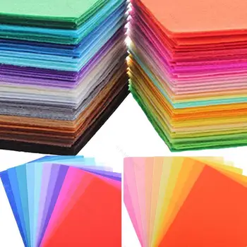 40 de Culori Simțit Foi DIY Meșteșug Consumabile Poliester Tesatura de Amestec Lână Cârpă de Cusut, Quilting Papusa Artizanat Mozaic Țesuturi Pânză
