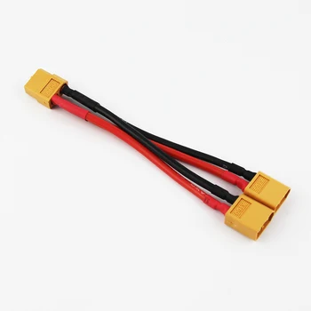 2/5/10buc XT60 2-Mascul-Femelă 1 Paralel Adaptor de Cablu 14awg 3.93 inch pentru RC Acumulator LiPO