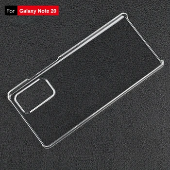 500pcs Noi Lucios Plastic Dur PC Transparent Caz Pentru Samsung Galaxy Nota 20, Ultra Note20 Caz Greu PC-ul Clară Capacul Telefonului
