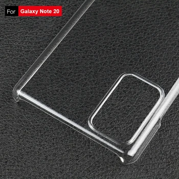 500pcs Noi Lucios Plastic Dur PC Transparent Caz Pentru Samsung Galaxy Nota 20, Ultra Note20 Caz Greu PC-ul Clară Capacul Telefonului
