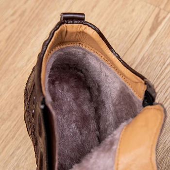 2020 Toamna Iarna Mens Golf Pantofi de Designer Zip Spor Pantofi pentru Bărbați Interior Blana Om Golf Formatori de Barbati din Piele de Înaltă Top de Pantofi de Golf