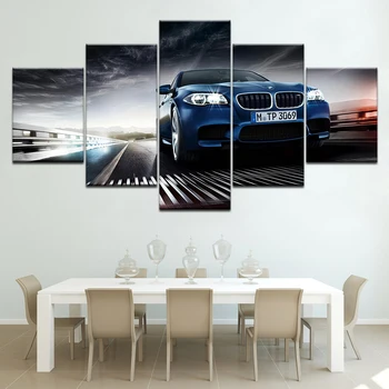 5 Bucată HD Imprimare Auto BMW Poster Decorativ Modern Tablou Canvas Wall Art Imaginea Acasă Decorare Camera de zi Panza Pictura