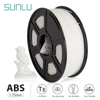 SUNLU ABS Imprimantă 3D cu Filament de 1.75 mm 1kg nici o bulă Livrare Rapida ABS cu Incandescență cu Bobină de Plastic de Sudare Tija abs пластик