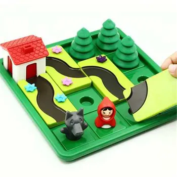 Little Red Riding Hood IQ Challenge Jocuri Puzzle Jucării Pentru Copii Cu limba engleză Soluție Speelgoed Brinquedo Oyunc51