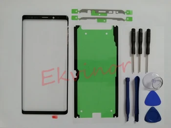 Ekvinor Lentile de Sticlă Touch Ecran Înlocuire Pentru Samsung Galaxy Note9 Nota 9 N960 N960F Față de Reparare de Sticlă + Adeziv + Instrumente