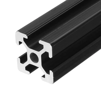 500mm Lungime Negru Anodizat 2020 T-Slot Profile de Aluminiu Extrudare Cadru Pentru CNC