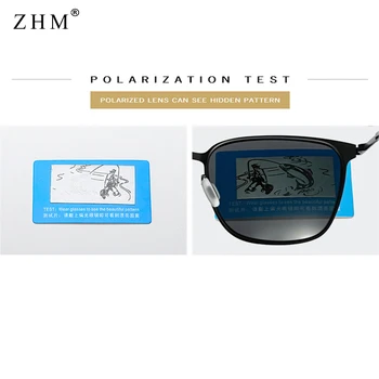 2020 New Sosire Elegant Polarizat ochelari de Soare Barbati Pătrat Cadru Metalic Gri Ochelari moda Barbati Driver de conducere ochelari de soare UV400